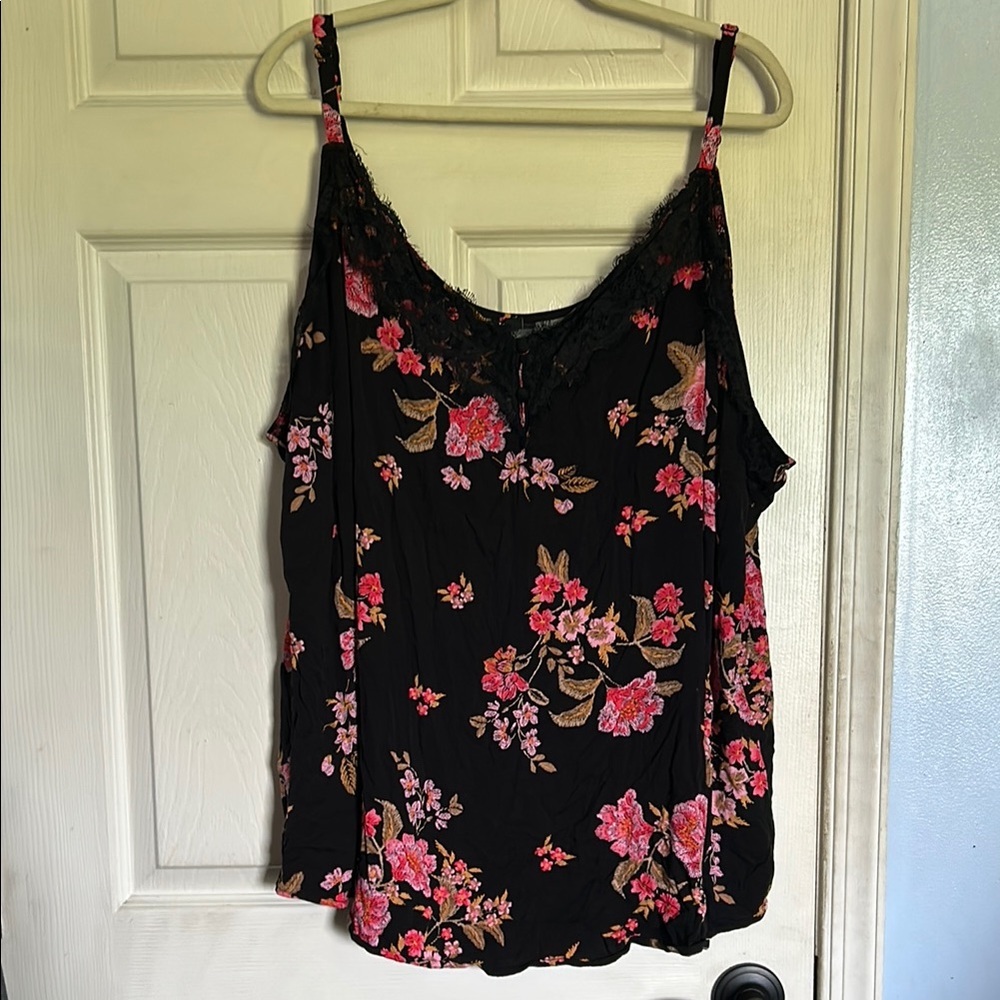 Torrid Ava Stretch Challis Lace Trim Cami size 6X